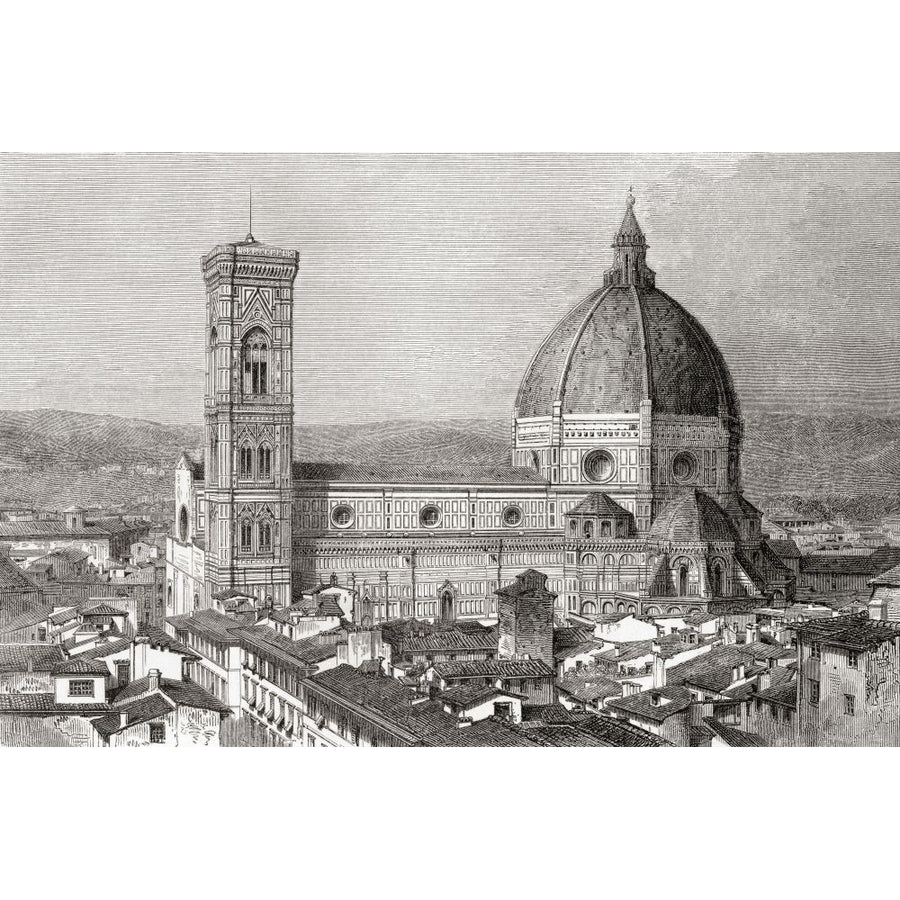 Florence Cathedral formally the Cattedrale di Santa Maria del Fiore Florence Tuscany Italy seen here in the 19th Image 1