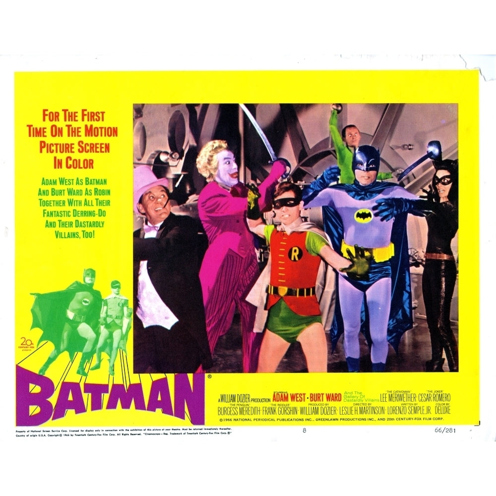 Batman From Left Burgess Meredith Movie Poster Masterprint (14 x 11) Image 1