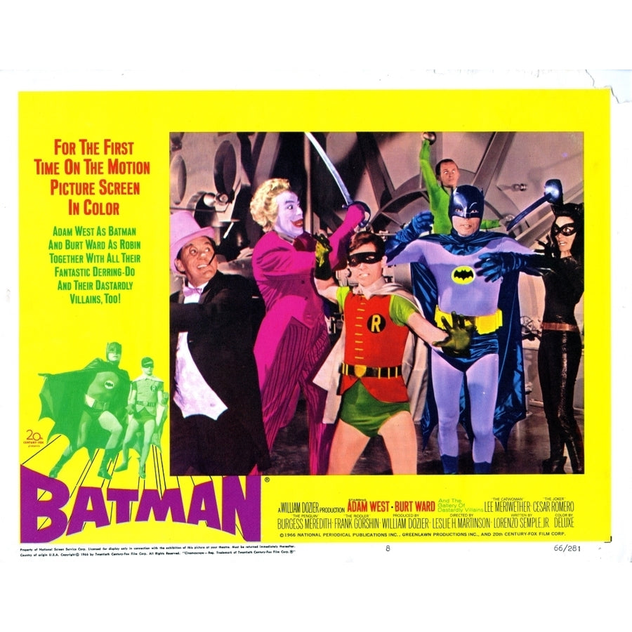 Batman From Left Burgess Meredith Movie Poster Masterprint (14 x 11) Image 1