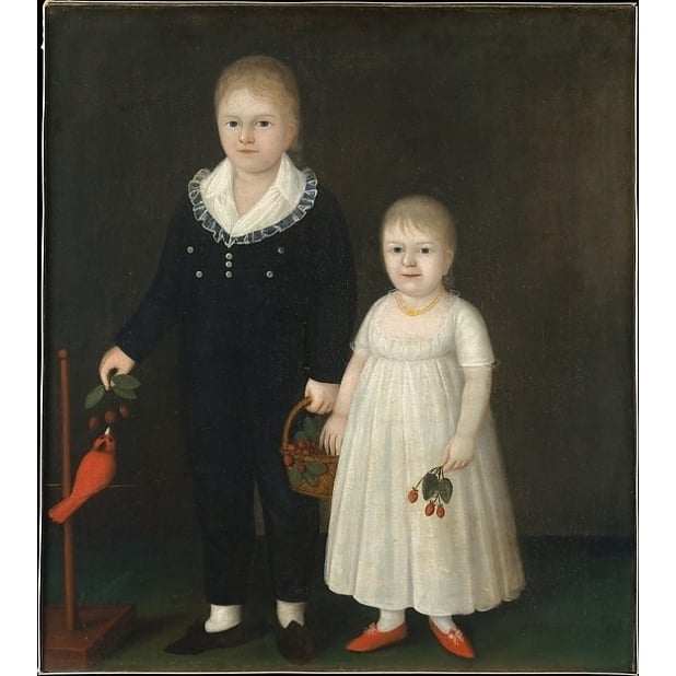 Edward and Sarah Rutter Poster Print by Joshua Johnson (American ca. 1763 ??ca. 1824) (18 x 24) Image 1