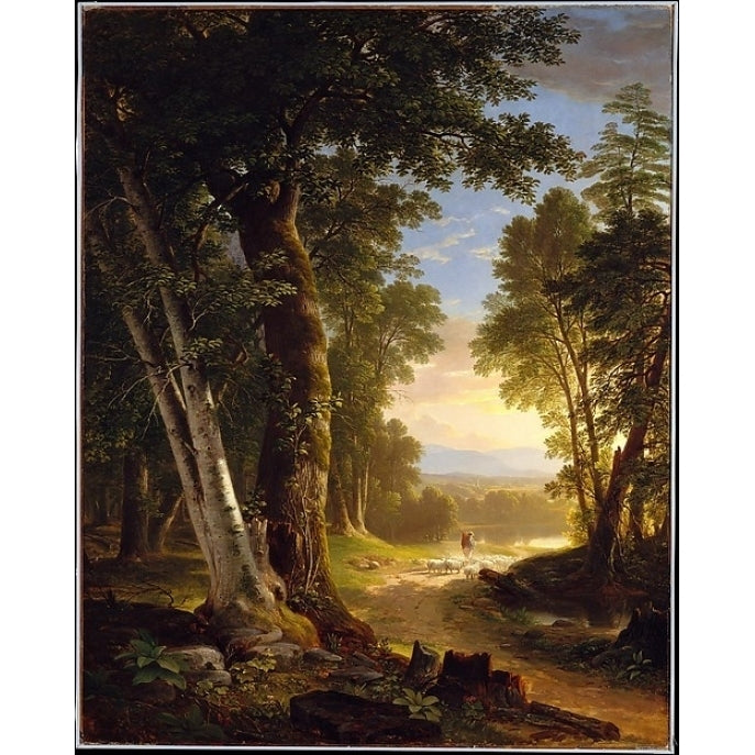 The Beeches Poster Print by Asher Brown Durand (American Jefferson Jersey 1796 ??1886 Maplewood Jersey) (18 x Image 1