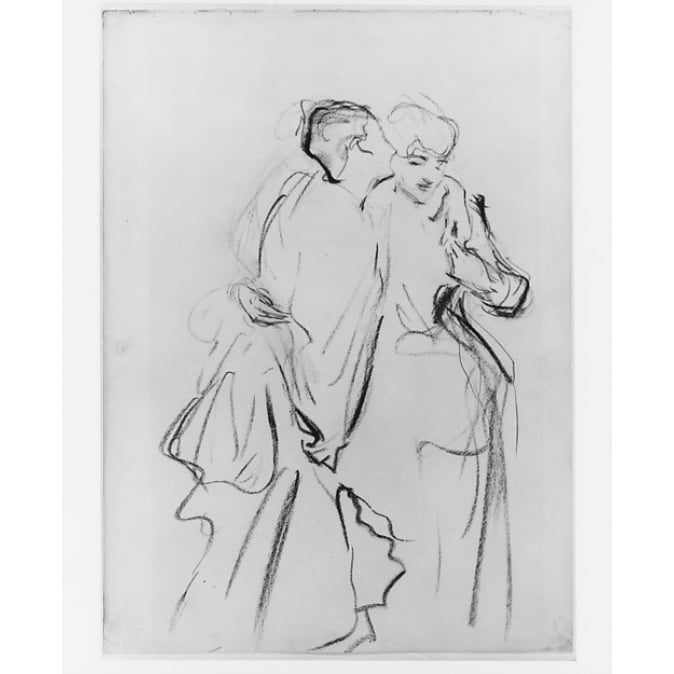 Whispers Poster Print by John Singer Sargent (American Florence 1856 ??1925 London) (18 x 24) Image 1