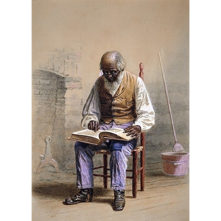 Reading the Scriptures Poster Print by Thomas Waterman Wood (American Montpelier Vermont 1823??1903 York) (18 x 24) Image 1