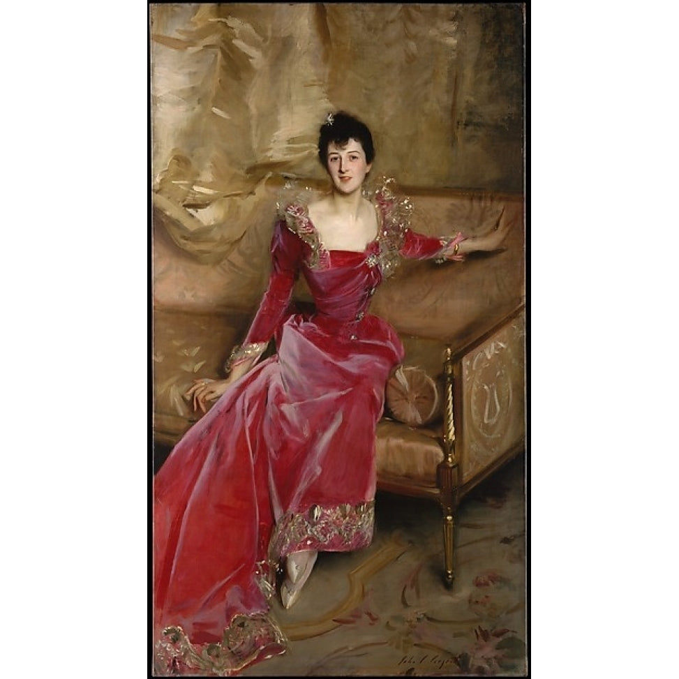 Mrs. Hugh Hammersley Poster Print by John Singer Sargent (American Florence 1856 ??1925 London) (18 x 24) Image 1