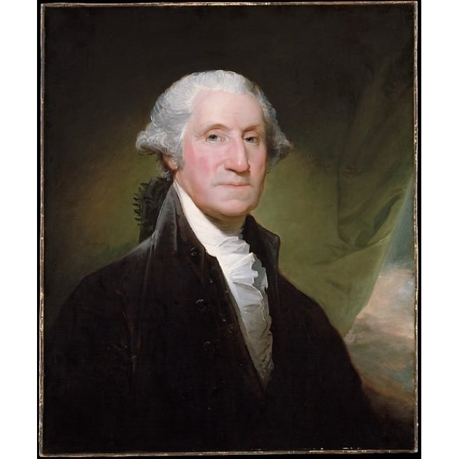 George Washington Poster Print by Gilbert Stuart (American North Kingston Rhode Island 1755 ??1828 Boston Image 1