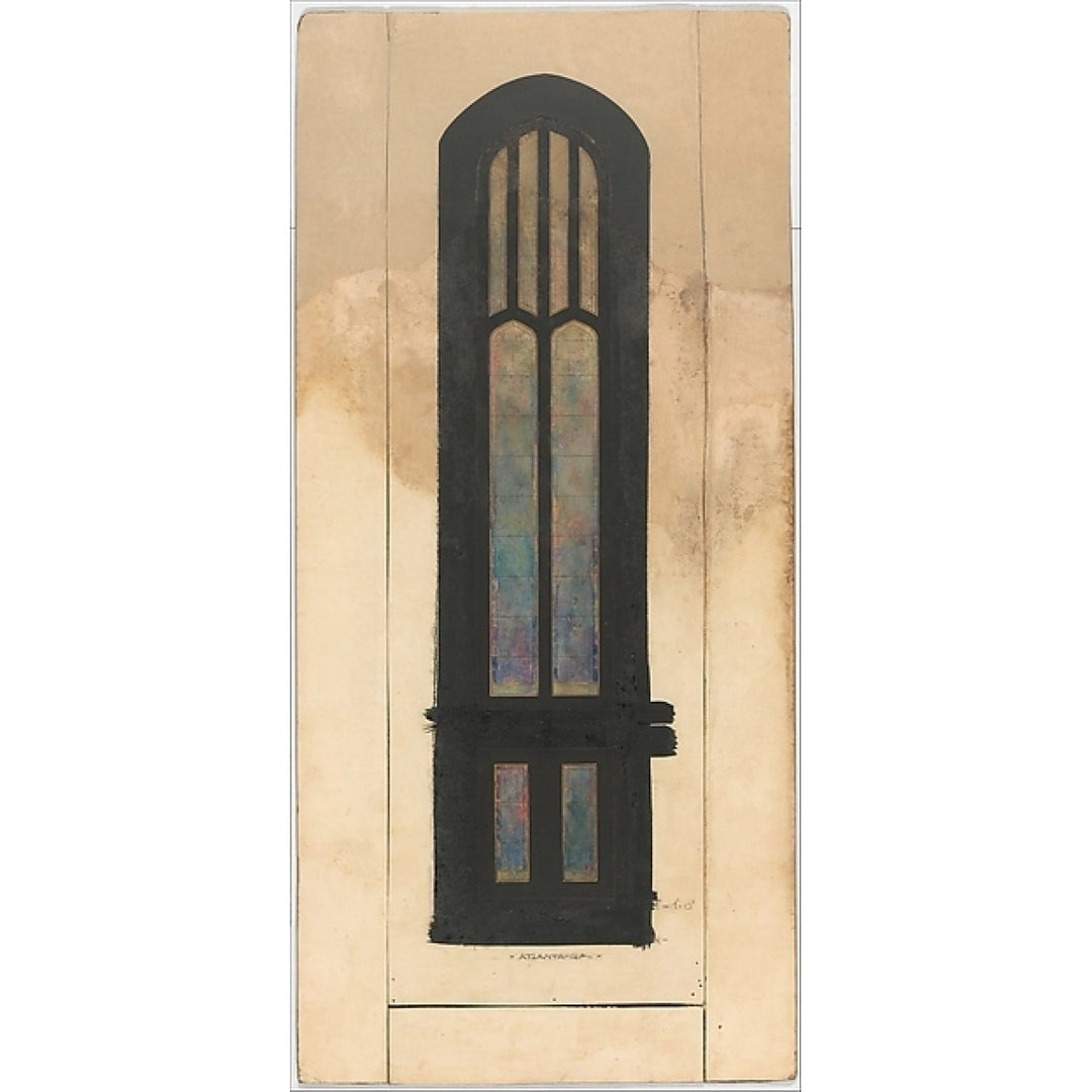 Design for a single lancet window Poster Print by Louis Comfort Tiffany (American York 1848 ??1933 York) (18 x Image 1