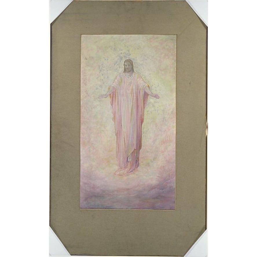 Drawing of a figure of Christ Poster Print by Louis Comfort Tiffany (American York 1848 ??1933 York) (18 x 24) Image 1