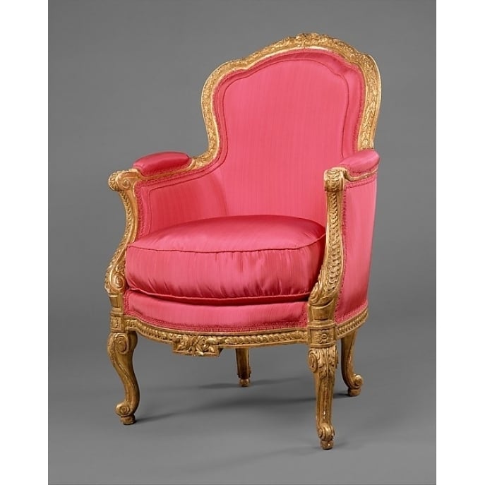 Armchair (bergere en cabriolet) (one of a pair) Poster Print by Maker: Claude-Louis Burgat (18 x 24) Image 1