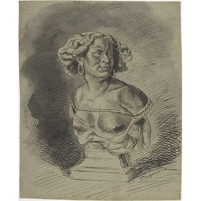 Africa: study for sculpture Poster Print by Jean-Baptiste Carpeaux (French Valenciennes 1827??1875 Courbevoie) (18 x 24) Image 1