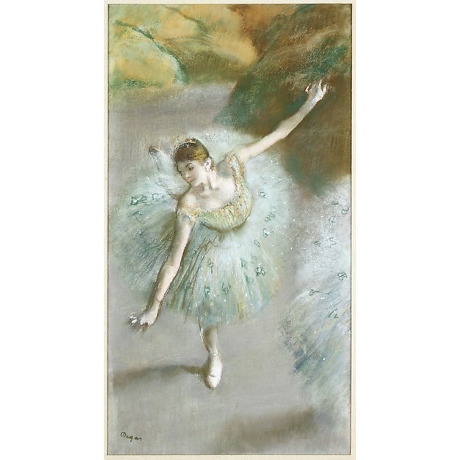 Dancer in Green Poster Print by Edgar Degas (French Paris 1834 ??1917 Paris) (18 x 24) Image 1