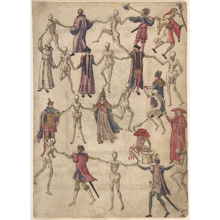 The Dance of Death Poster Print by Anonymous German 16th century (18 x 24) Image 1