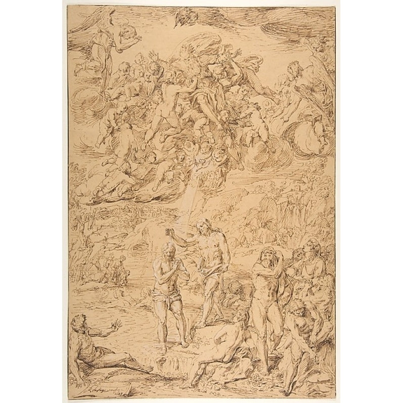 The Baptism of Christ Poster Print by Raymond de La Fage (French Lisle-sur-Tarn 1650 ??1684 Lyon) (18 x 24) Image 1