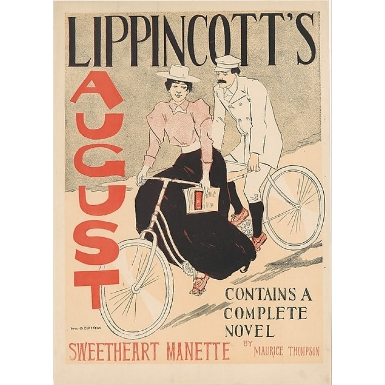 Lippincotts: August Poster Print by William James Glackens (American Philadelphia Pennsylvania 1870 ??1938 Westport Image 1