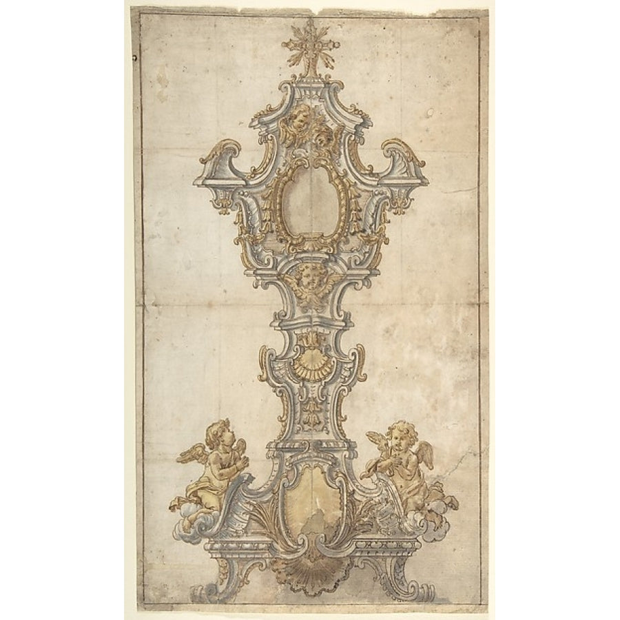 Monstrance Poster Print by Anonymous Italian first half of the 18th century (18 x 24) Image 1