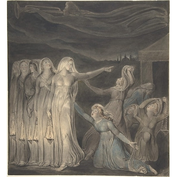 The Parable of the Wise and Foolish Virgins Poster Print by William Blake (British London 1757 ??1827 London) (18 x 24) Image 1