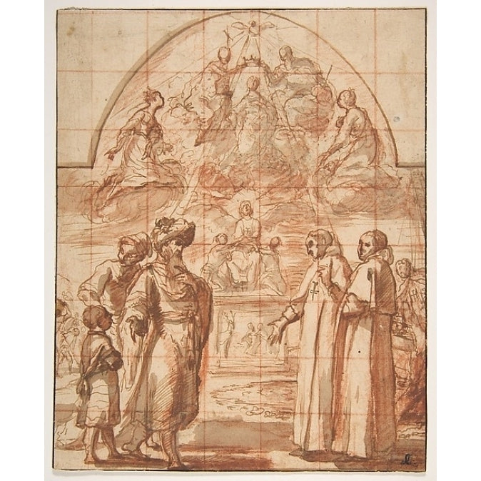 Allegory of the Trinitarian Order Poster Print by Alessandro Tiarini (Italian Bologna 1577 ??1668 Bologna) (18 x 24) Image 1