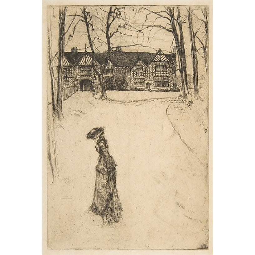 Speke Hall No. 1 Poster Print by James McNeill Whistler (American Lowell Massachusetts 1834 ??1903 London) (18 x 24) Image 1