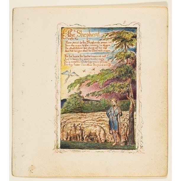 Songs of Innocence and of Experience: The Shepherd Poster Print by William Blake (British London 1757??1827 London) (18 Image 1