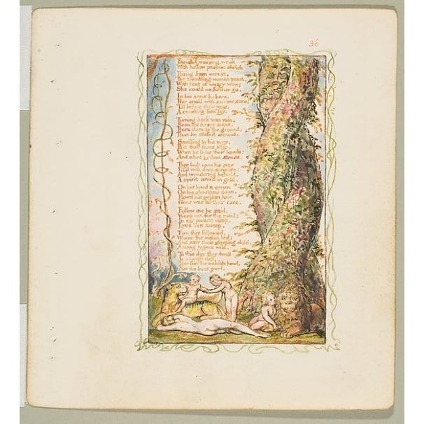 Songs of Innocence and of Experience: The Little Girl Found (second plate) Poster Print by William Blake (British Image 1