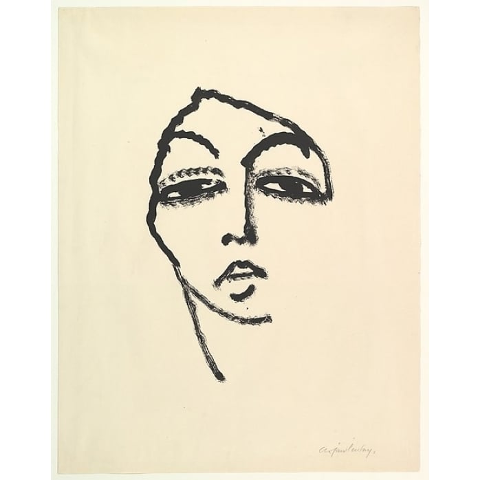 Head of a Woman II Poster Print by Alexej von Jawlensky (Russian Torzhok 1864 ??1941 Wiesbaden) (18 x 24) Image 1