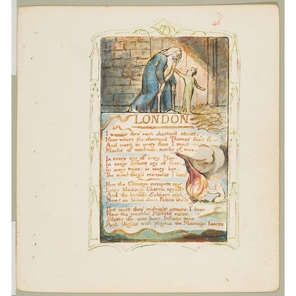 Songs of Innocence and of Experience: London Poster Print by William Blake (British London 1757??1827 London) (18 x 24) Image 1