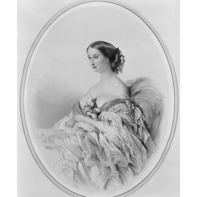 Portrait of the Empress Eugenie after Winterhalter Poster Print by Leon-Alphonse Noel (French 1807 ??1879) (18 x 24) Image 1