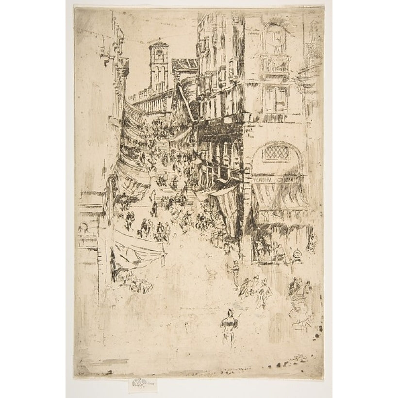 The Rialto Poster Print by James McNeill Whistler (American Lowell Massachusetts 1834 ??1903 London) (18 x 24) Image 1