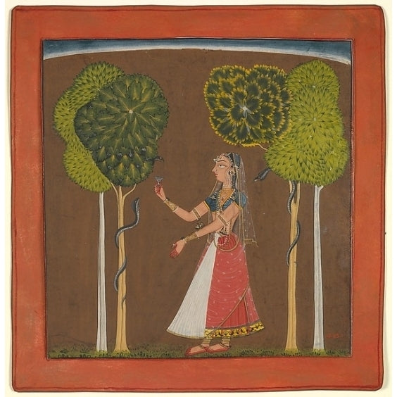 Ragini possibly Asavari: Folio from a Ragamala Series Poster Print (18 x 24) Image 1