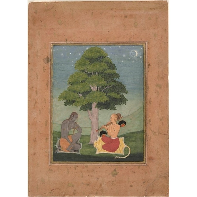 Kedar Ragini: Folio from a ragamala series (Garland of Musical Modes) Poster Print by Ruknuddin (active late 17th Image 1