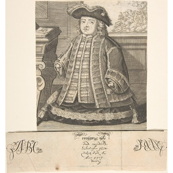 Portrait of Matthias Buchinger (1674-1739) Poster Print by Anonymous (18 x 24) Image 1