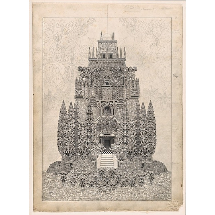 A Tiered Fantastic Structure Poster Print by Herbert E. Crowley (British London 1873 ??1939 Zurich) (18 x 24) Image 1