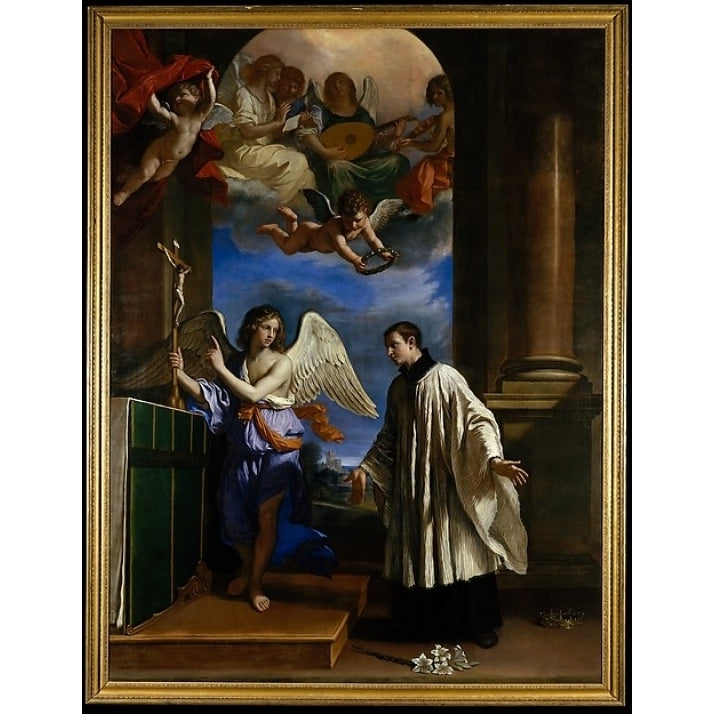 The Vocation of Saint Aloysius (Luigi) Gonzaga Poster Print by Guercino (Giovanni Francesco Barbieri) (Italian Cento Image 1