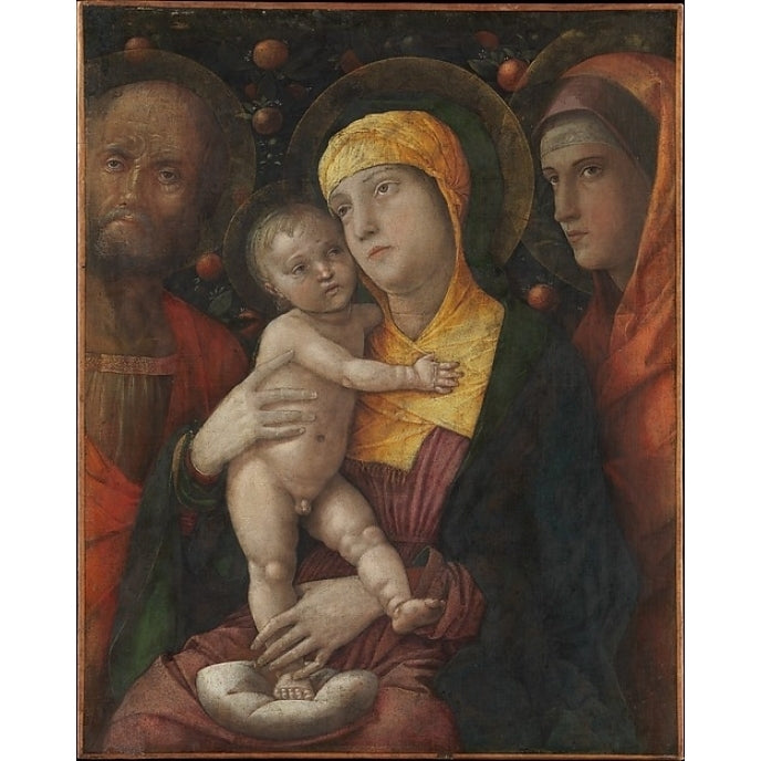 The Holy Family with Saint Mary Magdalen Poster Print by Andrea Mantegna (Italian Isola di Carturo 1430/31??1506 Mantua) Image 1