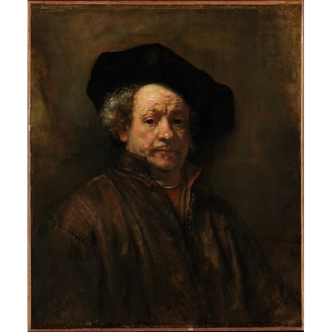 Self-Portrait Poster Print by Rembrandt (Rembrandt van Rijn) (Dutch Leiden 1606 ??1669 Amsterdam) (18 x 24) Image 1