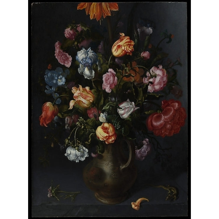 A Vase with Flowers Poster Print by Jacob Vosmaer (18 x 24) Image 1