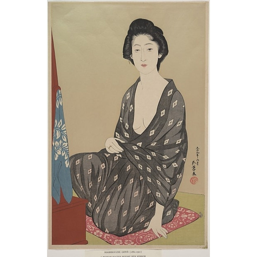 Woman in Summer Clothing Poster Print by Hashiguchi Goyo (Japanese 1881 ??1921) (18 x 24) Image 1