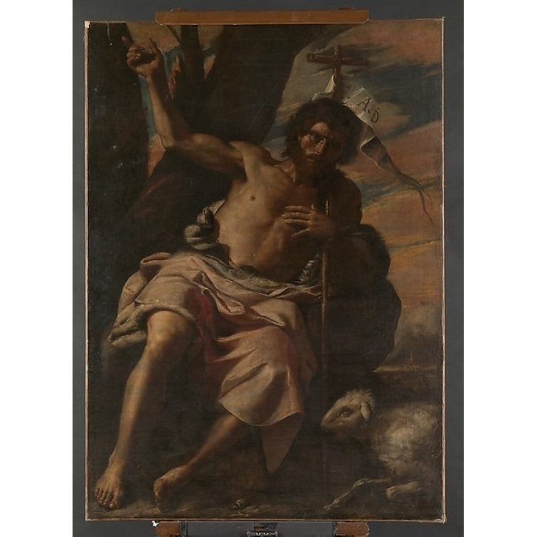 Saint John the Baptist Preaching Poster Print by Mattia Preti (Il Cavalier Calabrese) (Italian Taverna 1613 ??1699 Image 1