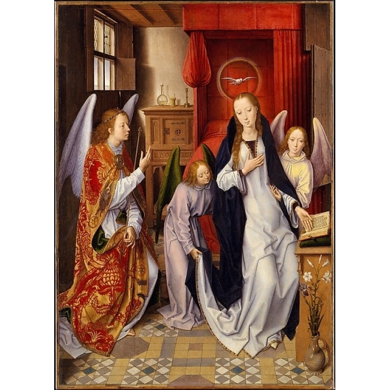 The Annunciation Poster Print by Hans Memling (Netherlandish Seligenstadt active by 1465 ??died 1494 Bruges) (18 x 24) Image 1