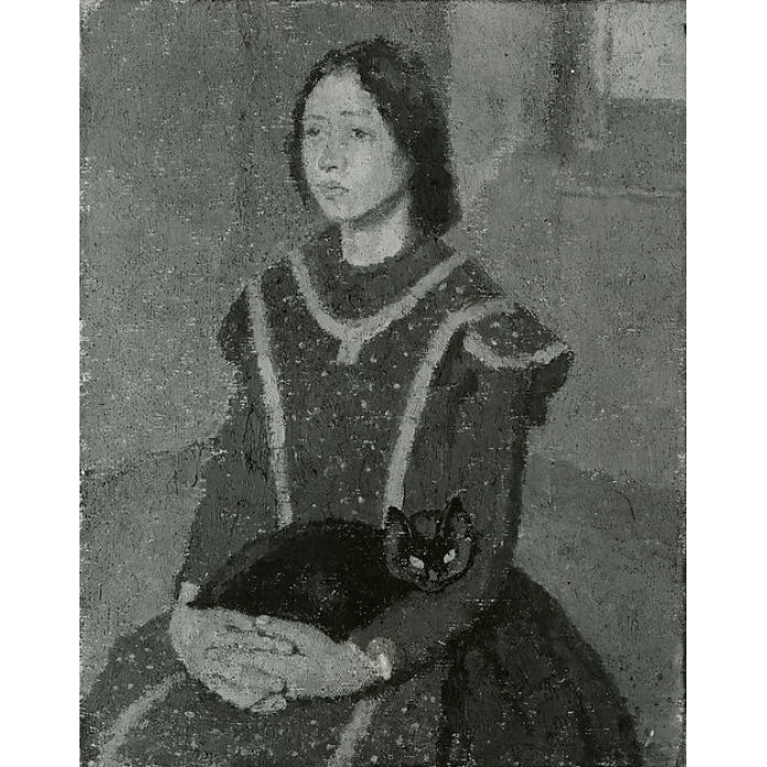 Girl with a Cat Poster Print by Gwen John (British 1876 ??1939) (18 x 24) Image 1