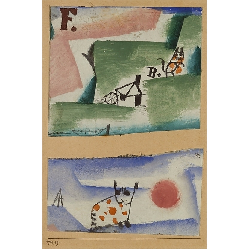 Tomcats Turf Poster Print by Paul Klee (18 x 24) Image 1