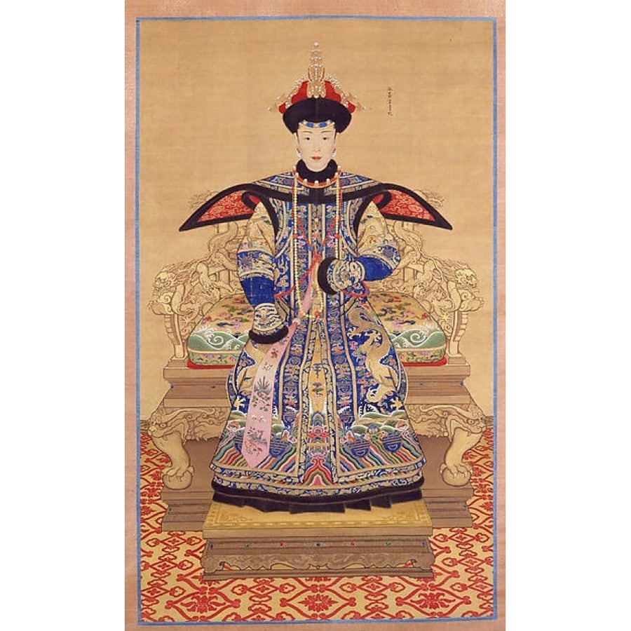 Portrait of a Qianlong Empress Poster Print by Unidentified Artist Chinese 19th century (18 x 24) Image 1