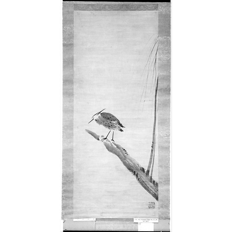 Heron and Willow Poster Print by Attributed to Sesshu Toyo (Japanese 1420 ??1506) (18 x 24) Image 1