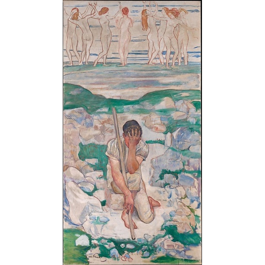 The Dream of the Shepherd (Der Traum des Hirten) Poster Print by Ferdinand Hodler (Swiss Bern 1853 ??1918 Geneva) (18 x Image 1