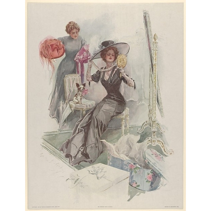 Fashion Plate: The American Girl in France Poster Print by Harrison Fisher (American Brooklyn York 1877 ??1934 Image 1