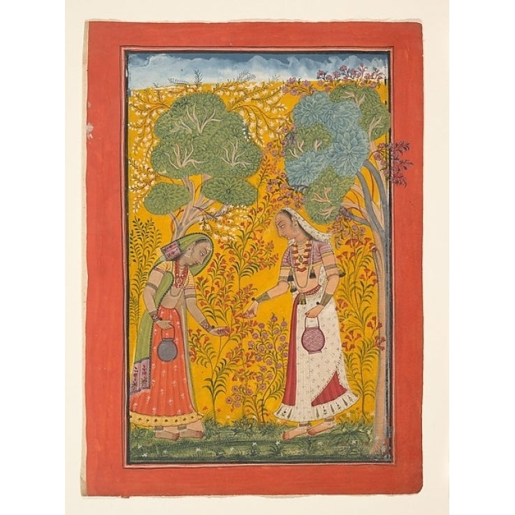 Vasanti Ragini Folio from a ragamala series (Garland of Musical Modes) Poster Print (18 x 24) Image 1