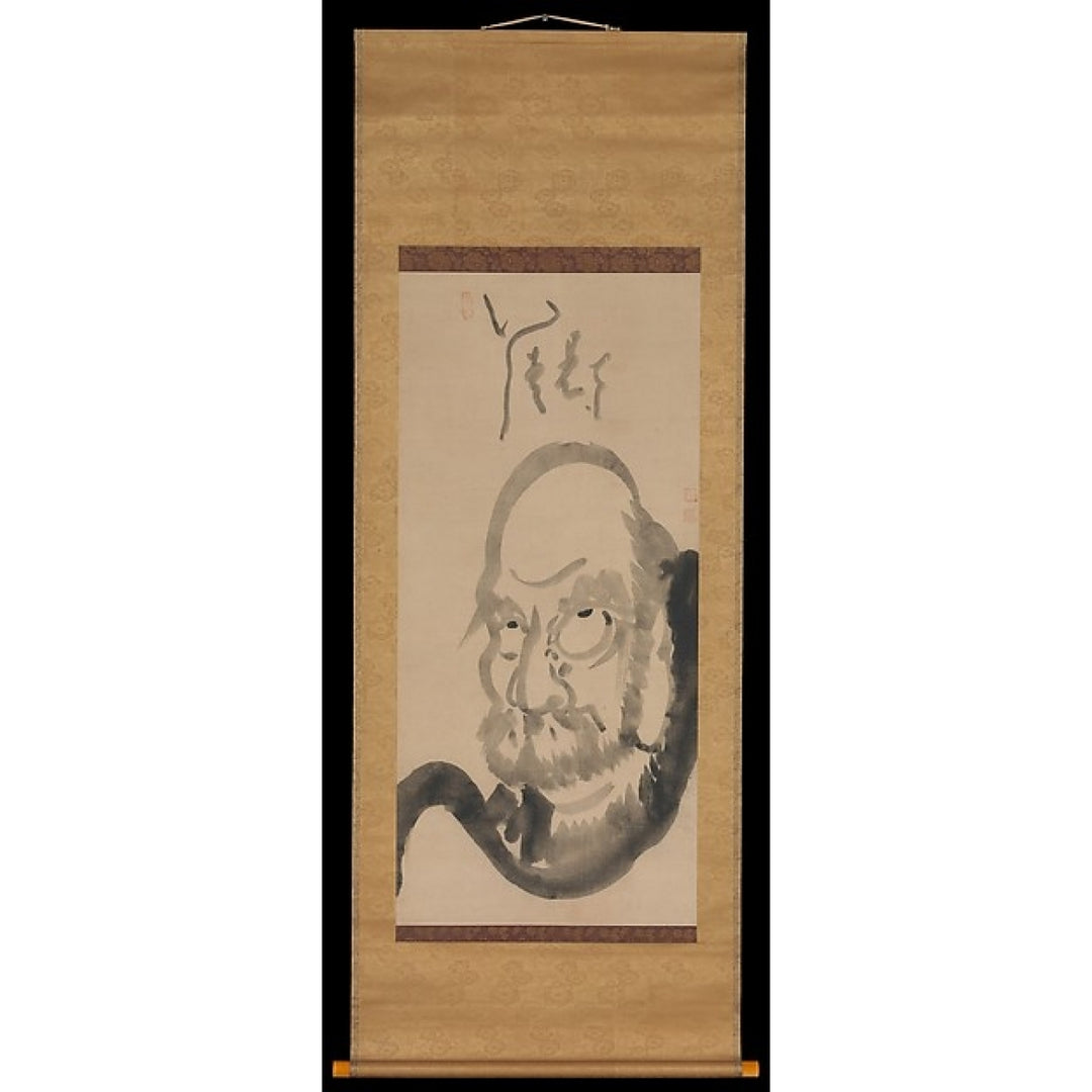 Portrait of Daruma Poster Print by Hakuin Ekaku (Japanese 1685 ??1768) (18 x 24) Image 1