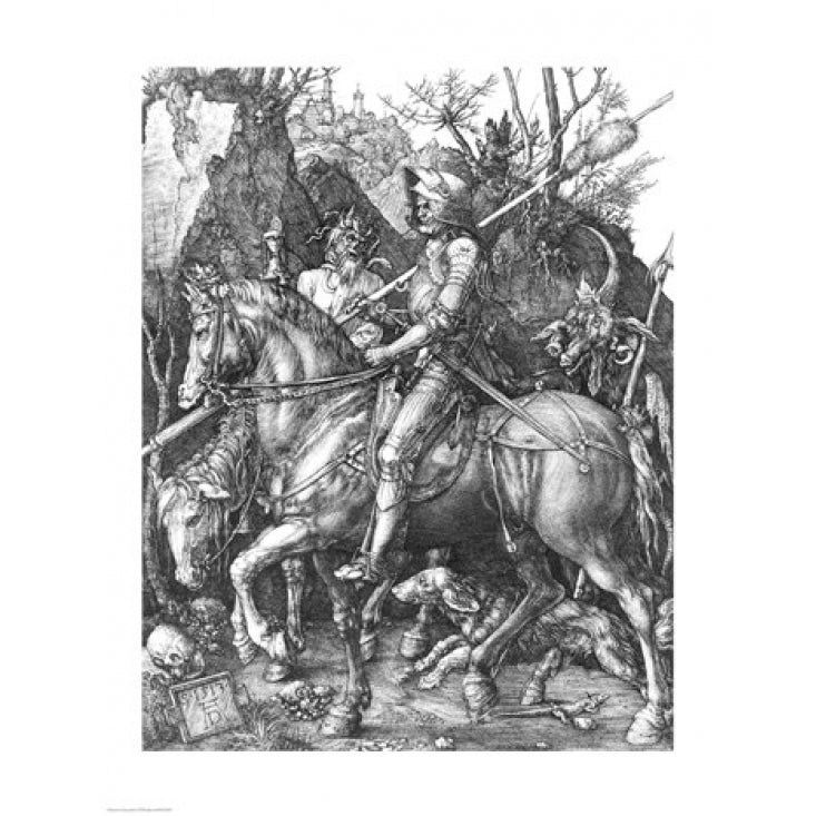 The Knight Death and the Devil 1513 Poster Print by Albrecht Durer (8 x 10) Image 1