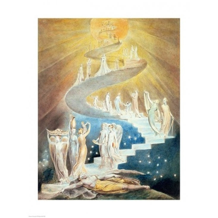 Jacobs Ladder Poster Print by William Blake (8 x 10) Image 1