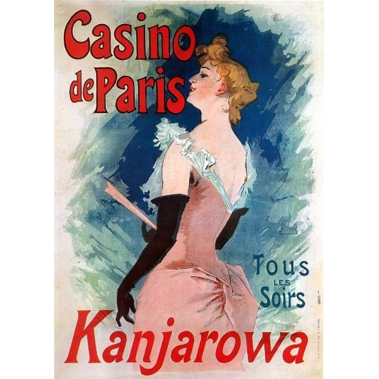 Vintage French Advertising Art Casino de Paris Poster Print (8 x 10) Image 1