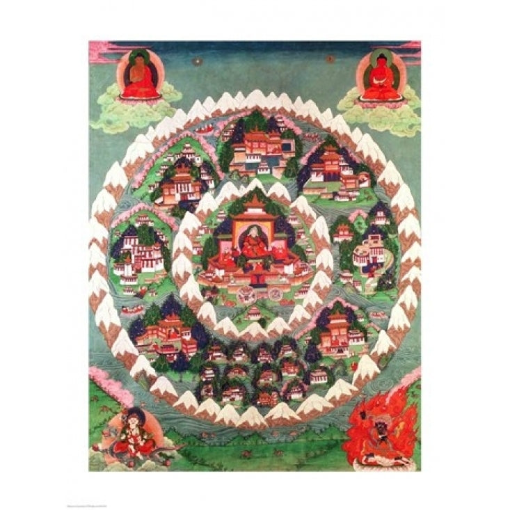 The Paradise of Shambhala Tibetan Banner Poster Print (8 x 10) Image 1